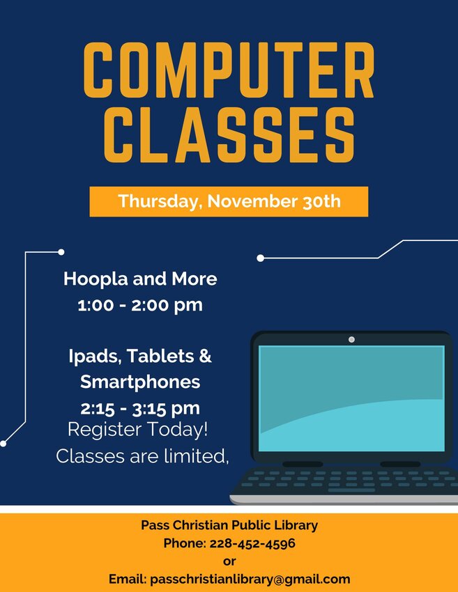 Basic Computer Classes at Pass Christian Library Long Beach Breeze